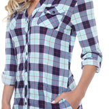 Women's Piper Stretchy Plaid Tunic - DressbarnShirts & Blouses