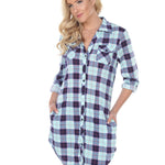 Women's Piper Stretchy Plaid Tunic - DressbarnShirts & Blouses