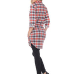 Women's Piper Stretchy Plaid Tunic - DressbarnShirts & Blouses