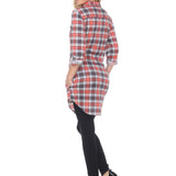 Women's Piper Stretchy Plaid Tunic - DressbarnShirts & Blouses