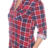 Women's Piper Stretchy Plaid Tunic - DressbarnShirts & Blouses