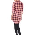 Women's Piper Stretchy Plaid Tunic - DressbarnShirts & Blouses