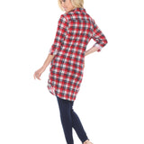 Women's Piper Stretchy Plaid Tunic - DressbarnShirts & Blouses