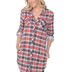 Women's Piper Stretchy Plaid Tunic - DressbarnShirts & Blouses