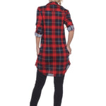 Women's Piper Stretchy Plaid Tunic - DressbarnShirts & Blouses