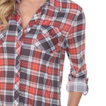 Women's Piper Stretchy Plaid Tunic - DressbarnShirts & Blouses