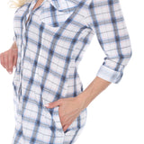 Women's Piper Stretchy Plaid Tunic - DressbarnShirts & Blouses