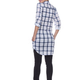 Women's Piper Stretchy Plaid Tunic - DressbarnShirts & Blouses