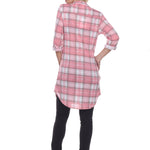 Women's Piper Stretchy Plaid Tunic - DressbarnShirts & Blouses