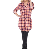 Women's Piper Stretchy Plaid Tunic - DressbarnShirts & Blouses