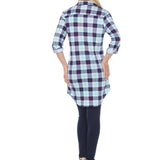 Women's Piper Stretchy Plaid Tunic - DressbarnShirts & Blouses