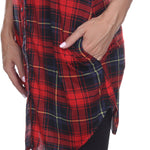 Women's Piper Stretchy Plaid Tunic - DressbarnShirts & Blouses