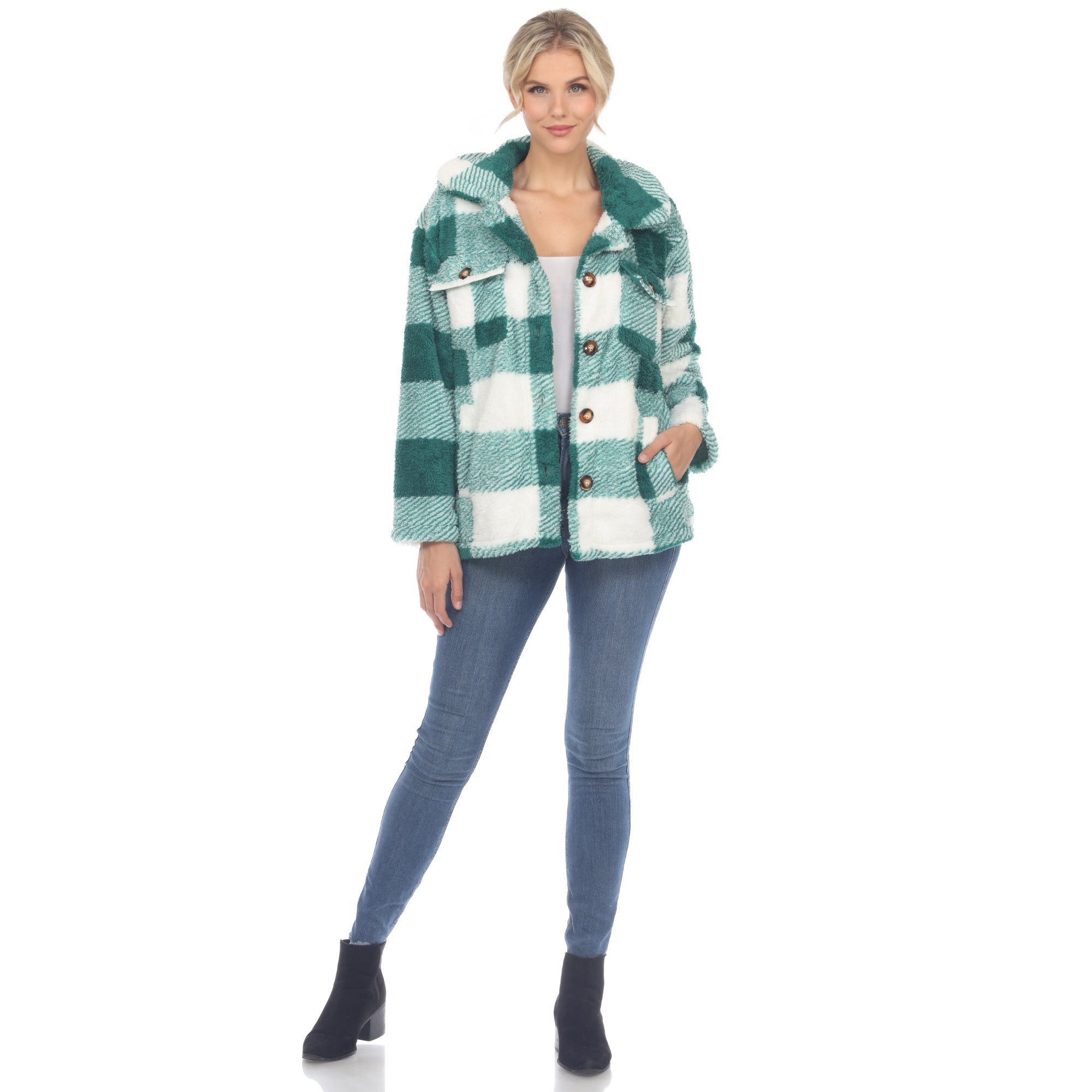 Women's Plaid Shacket - DressbarnCoats & Jackets