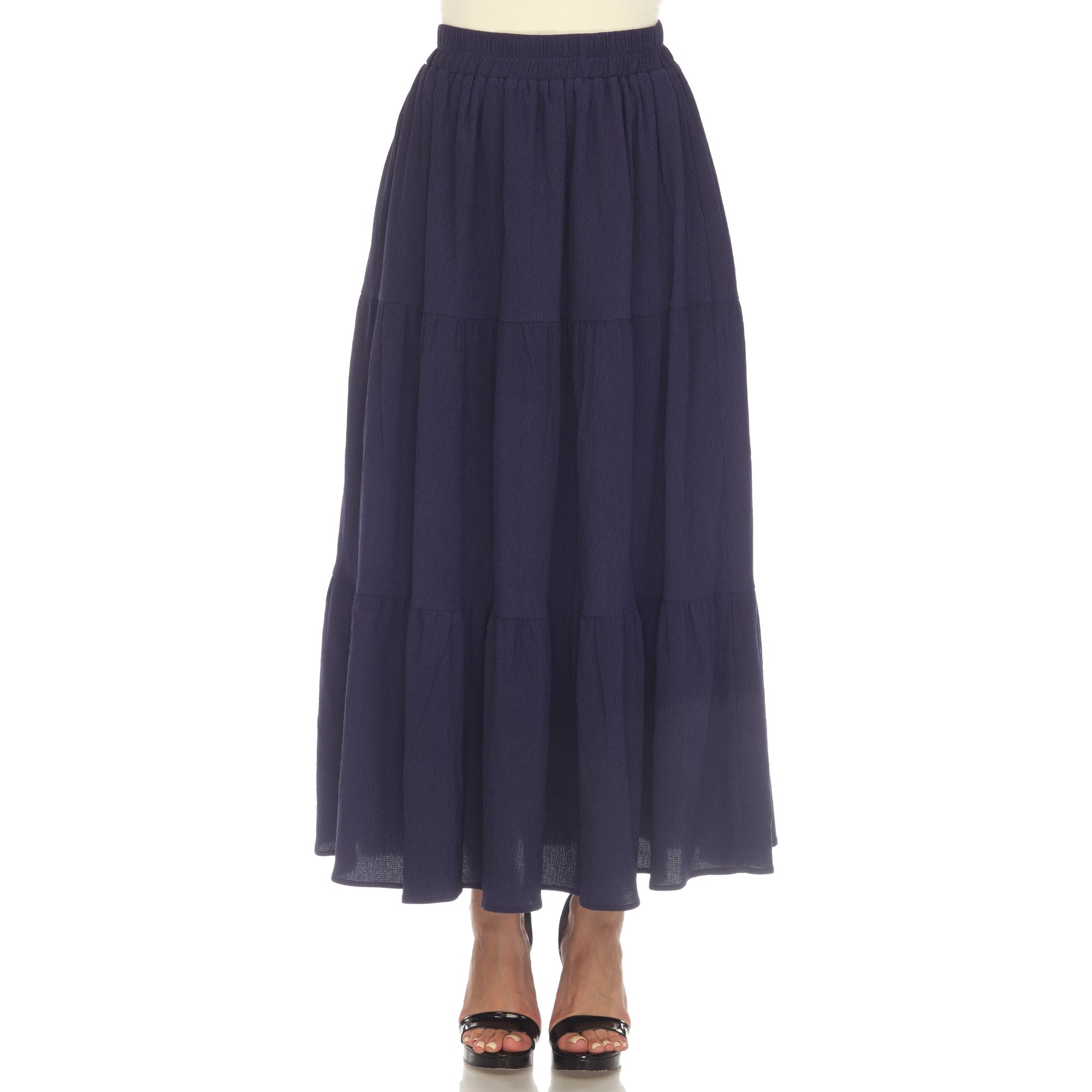 Women's Pleated Tiered Maxi Skirt - DressbarnSkirts