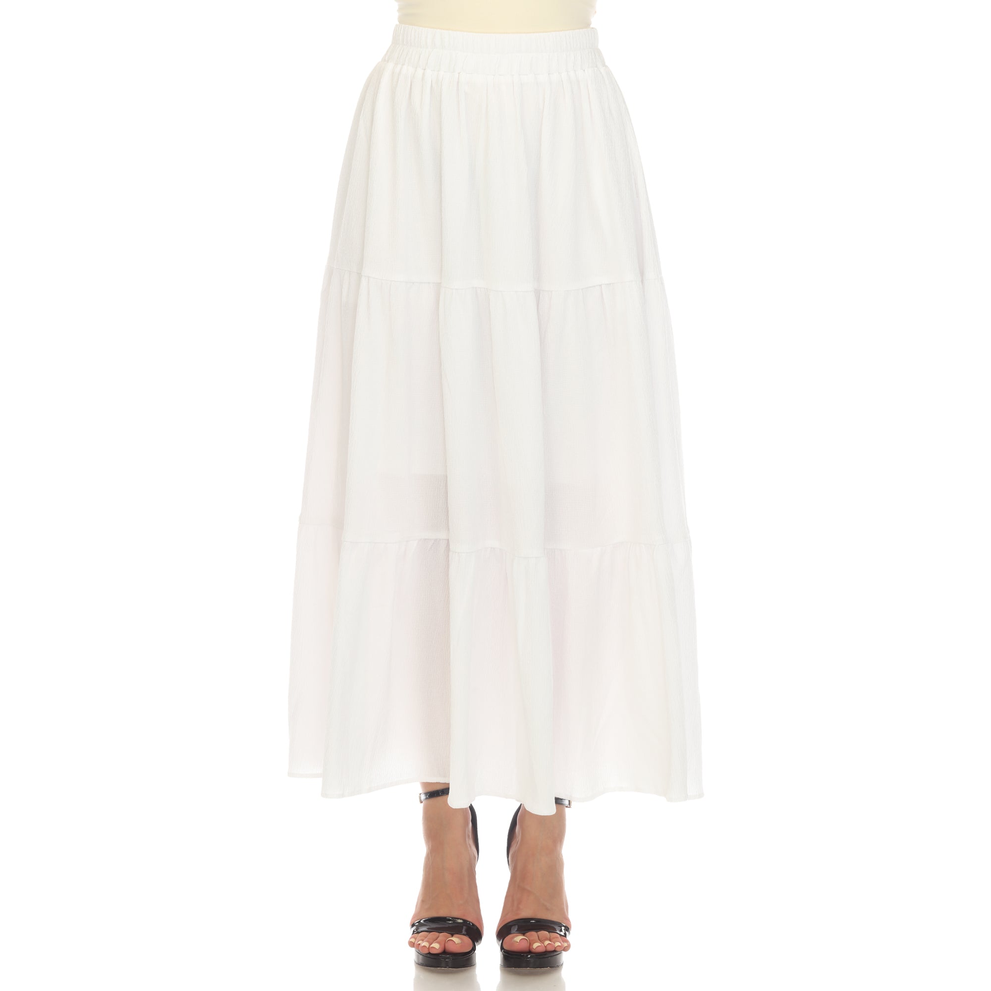 Women's Pleated Tiered Maxi Skirt - DressbarnSkirts