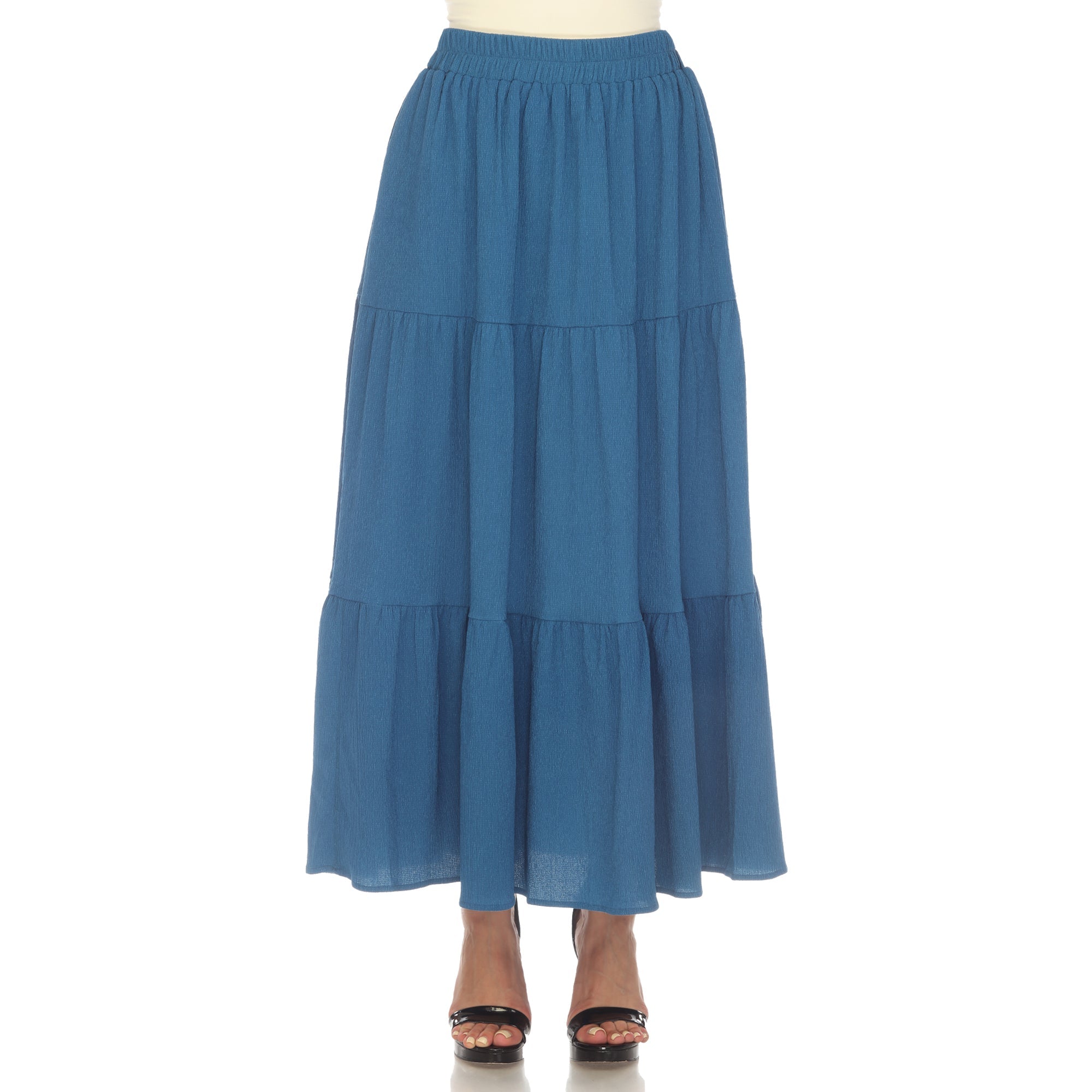 Women's Pleated Tiered Maxi Skirt - DressbarnSkirts
