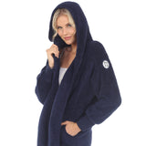Women's Plush Hooded Cardigan with Pockets - DressbarnSweatshirts & Hoodies