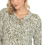 Women's Printed Peasant Blouse - DressbarnBlouses