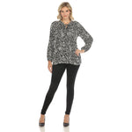 Women's Printed Peasant Blouse - DressbarnBlouses