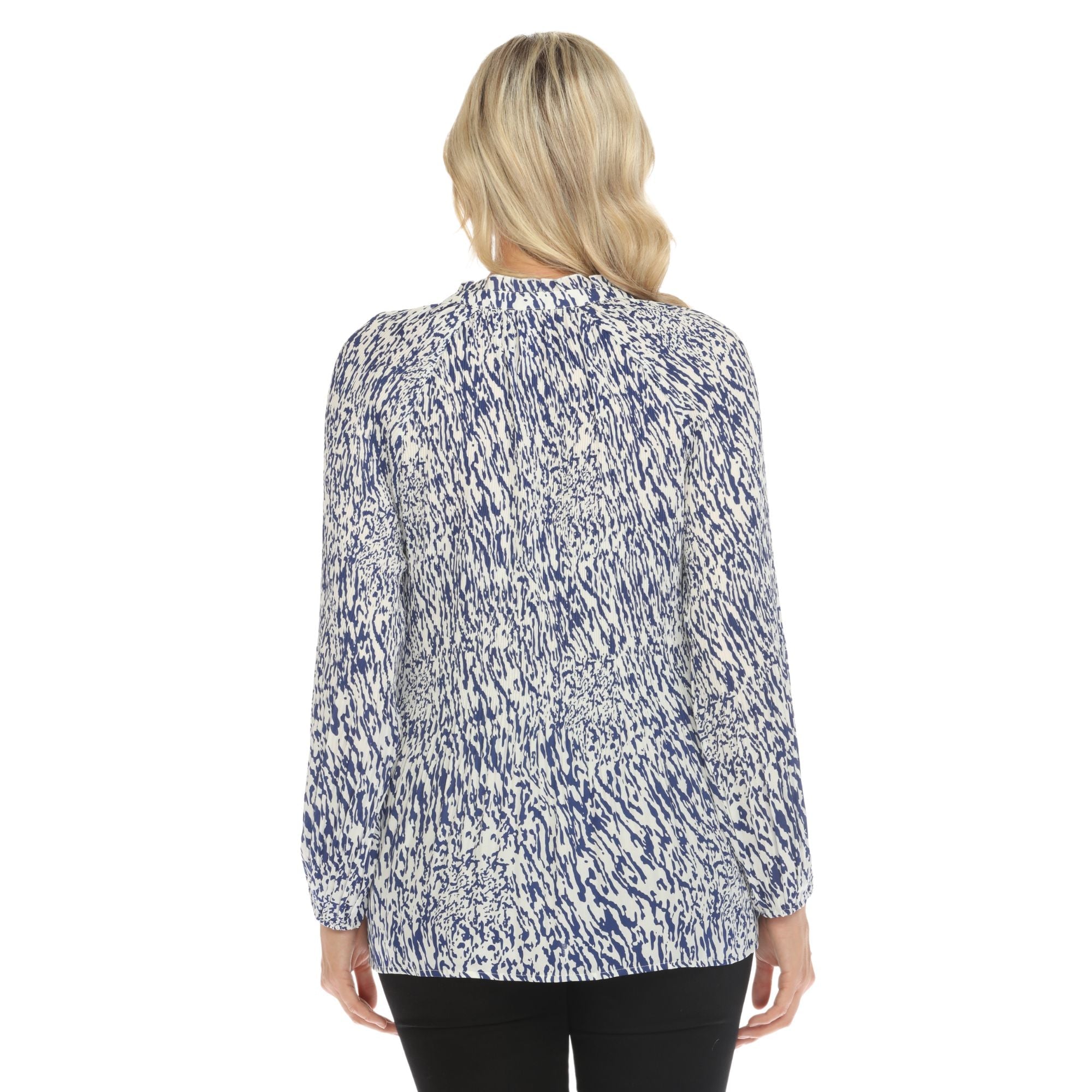Women's Printed Peasant Blouse - DressbarnBlouses