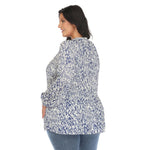 Women's Printed Peasant Blouse - Plus - DressbarnBlouses