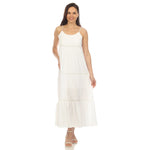 Women's Scoop Neck Tiered Maxi Dress - DressbarnDresses