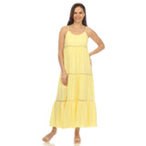 Women's Scoop Neck Tiered Maxi Dress - DressbarnDresses