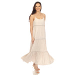 Women's Scoop Neck Tiered Maxi Dress - DressbarnDresses