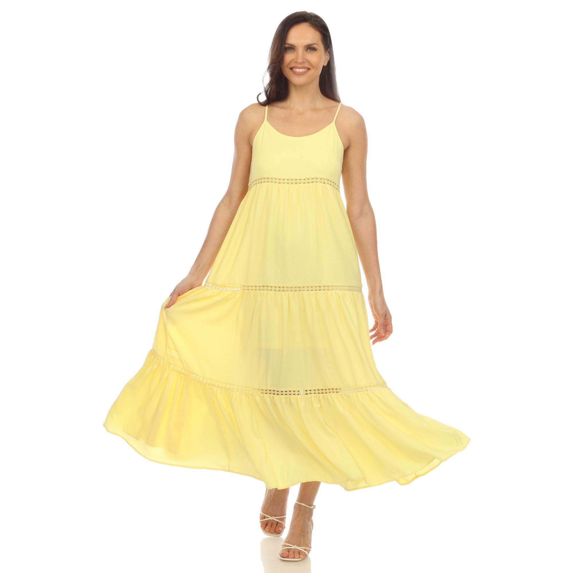 Women's Scoop Neck Tiered Maxi Dress Mint / M Women's Scoop Neck Tiered Maxi Dress Mint / M