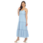 Women's Scoop Neck Tiered Maxi Dress - DressbarnDresses