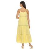 Women's Scoop Neck Tiered Maxi Dress - DressbarnDresses