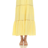 Women's Scoop Neck Tiered Maxi Dress - DressbarnDresses