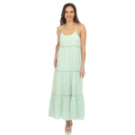 Women's Scoop Neck Tiered Maxi Dress - DressbarnDresses