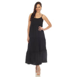 Women's Scoop Neck Tiered Maxi Dress - DressbarnDresses