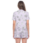 Women's Short Sleeve Floral Pajama Set - DressbarnLounge Sets