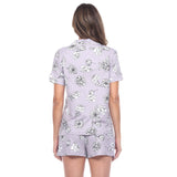 Women's Short Sleeve Floral Pajama Set - DressbarnLounge Sets
