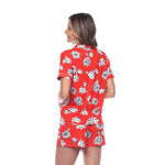 Women's Short Sleeve Floral Pajama Set - DressbarnLounge Sets