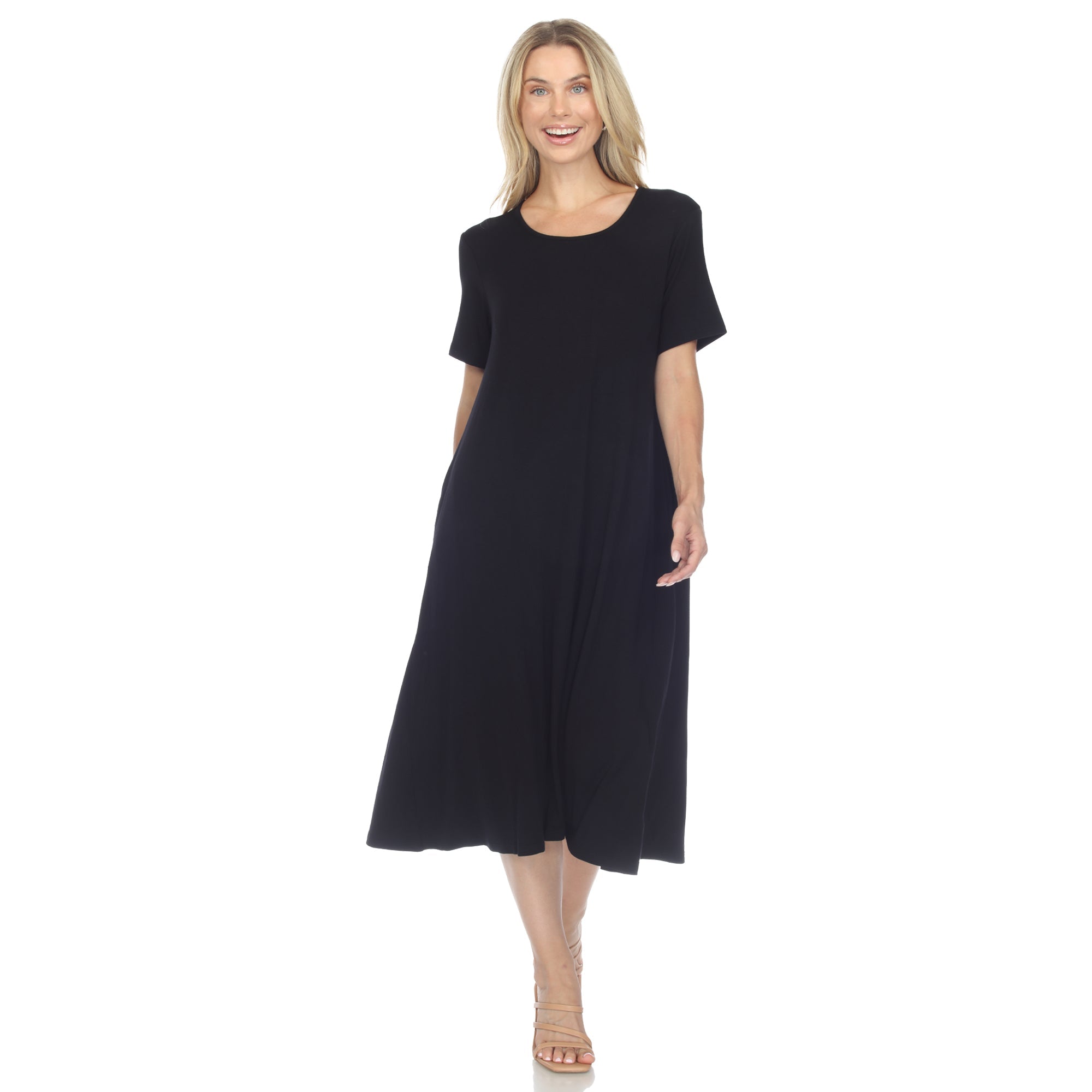 Short Sleeve Midi Dress – Dressbarn