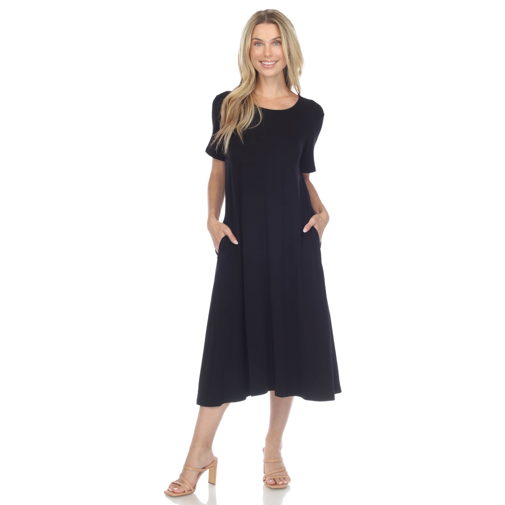Women's Short Sleeve Midi Dress - DressbarnDresses