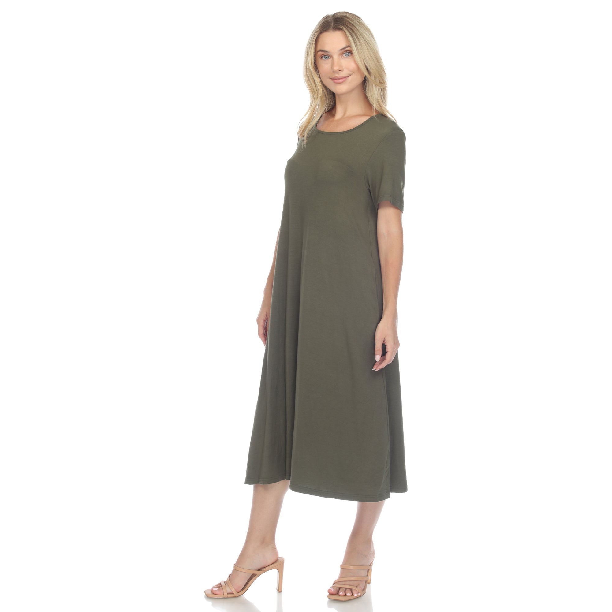 Short Sleeve Midi Dress – Dressbarn