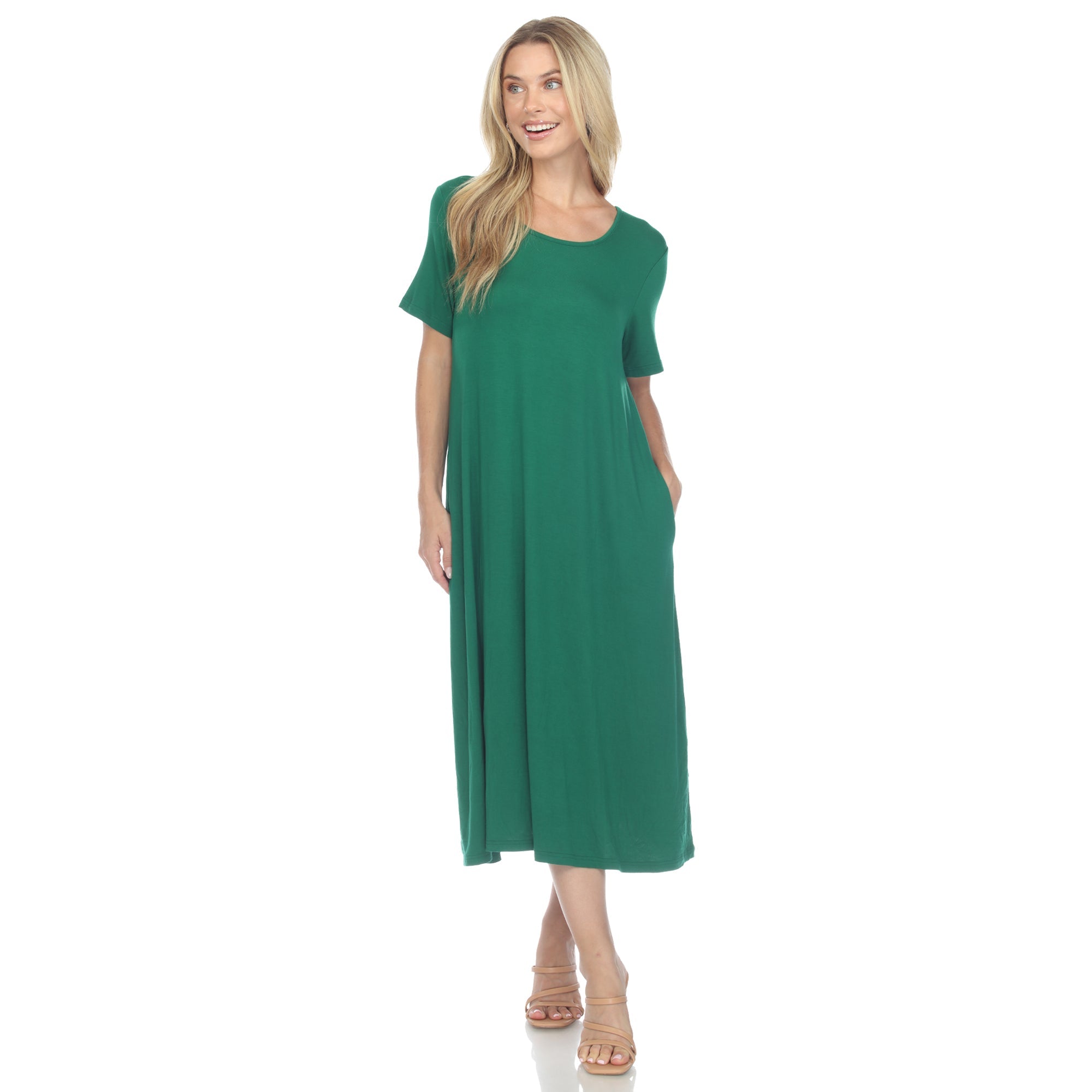 Women's Short Sleeve Midi Dress - DressbarnDresses