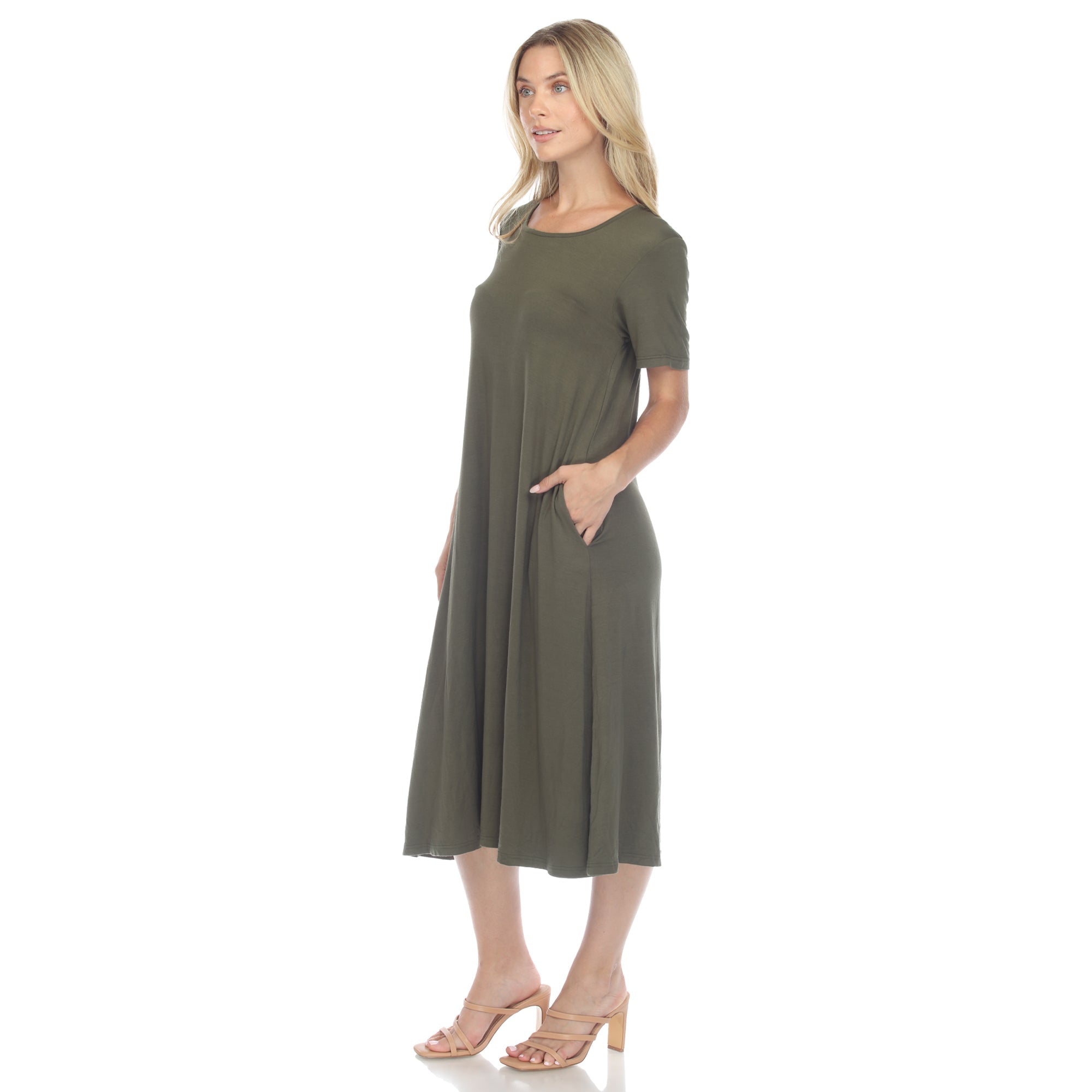 Short Sleeve Midi Dress – Dressbarn