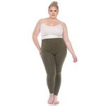 Women's Super-Stretch Solid Leggings - Plus - DressbarnLeggings