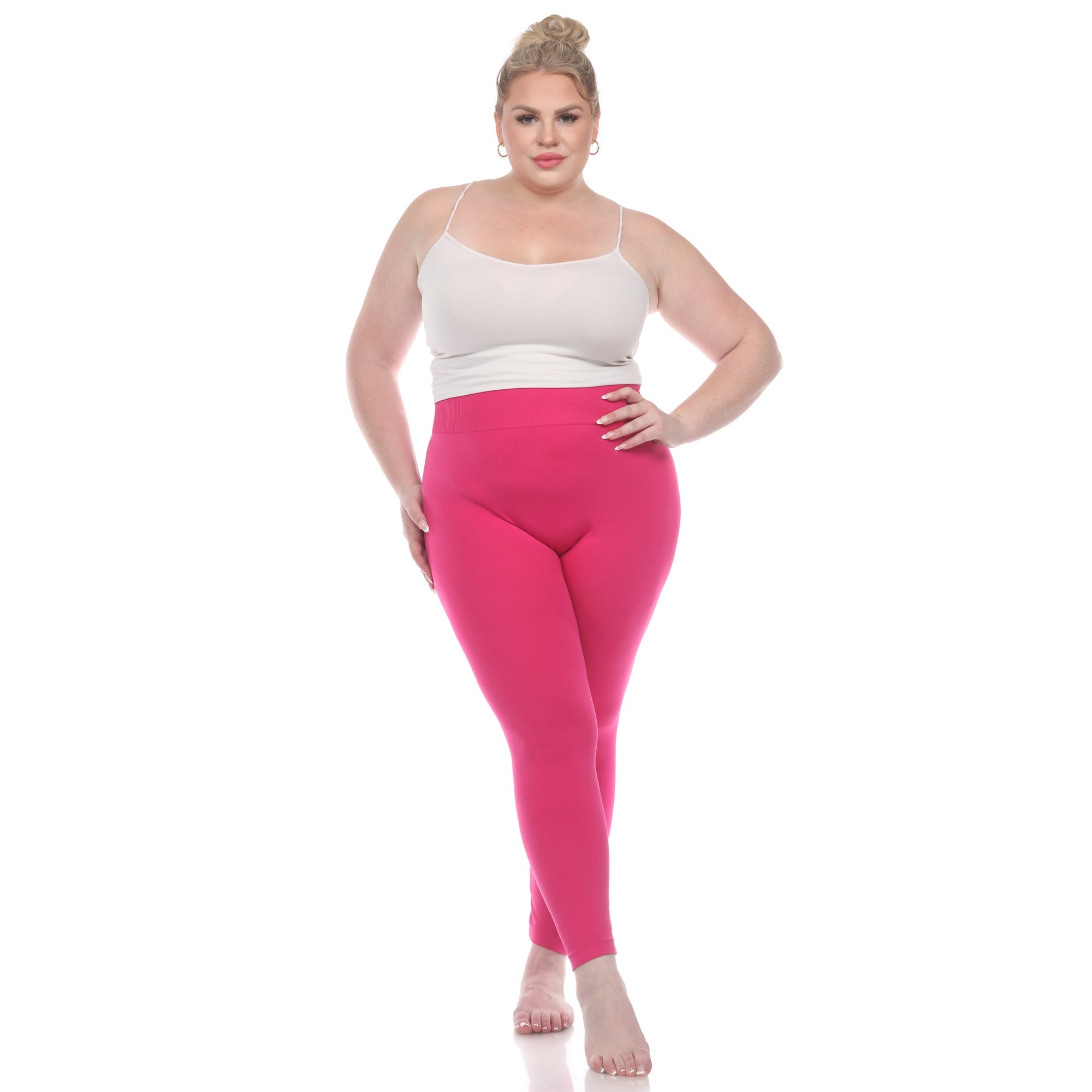 Women's Super-Stretch Solid Leggings - Plus - DressbarnLeggings