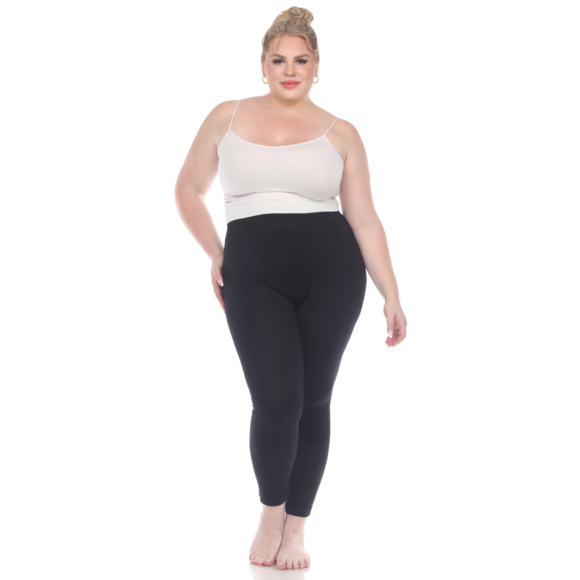 Women's Super-Stretch Solid Leggings - Plus - DressbarnLeggings