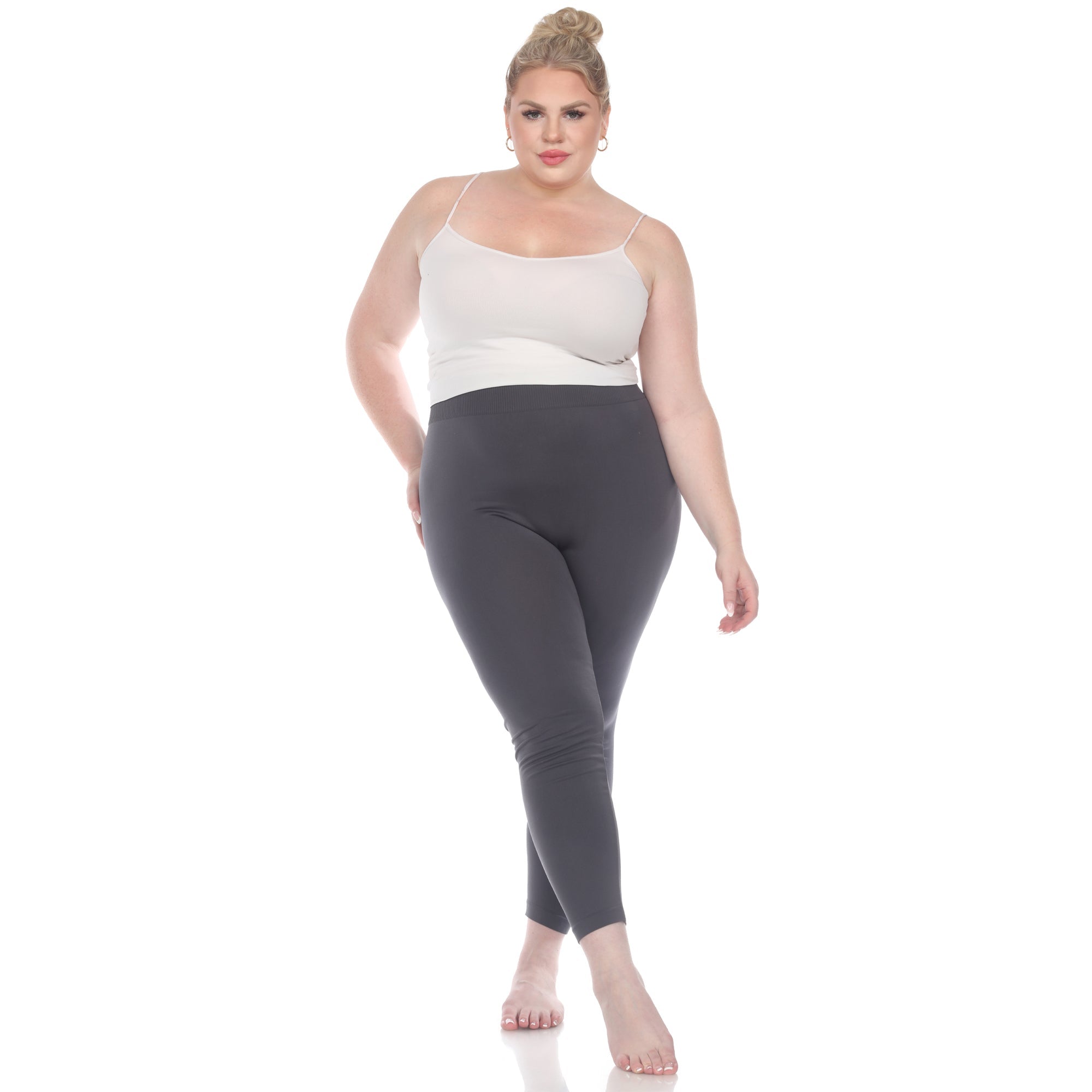 Women's Super-Stretch Solid Leggings - Plus - DressbarnLeggings