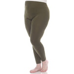 Women's Super-Stretch Solid Leggings - Plus - DressbarnLeggings