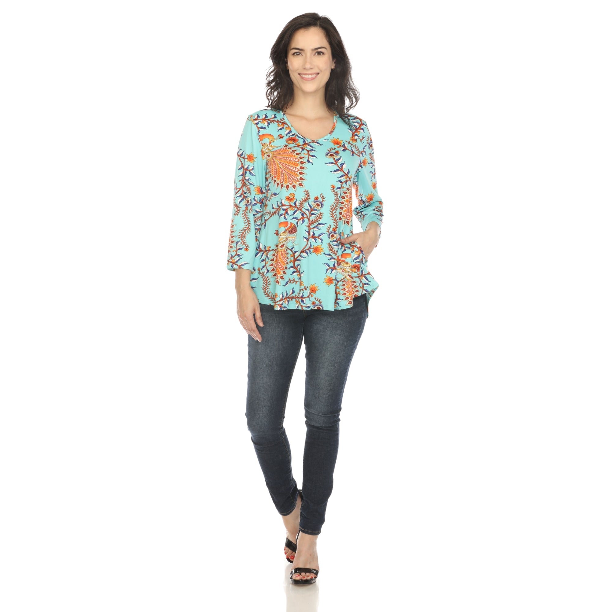 Women's Vibrant Boho Swing Top - DressbarnBlouses