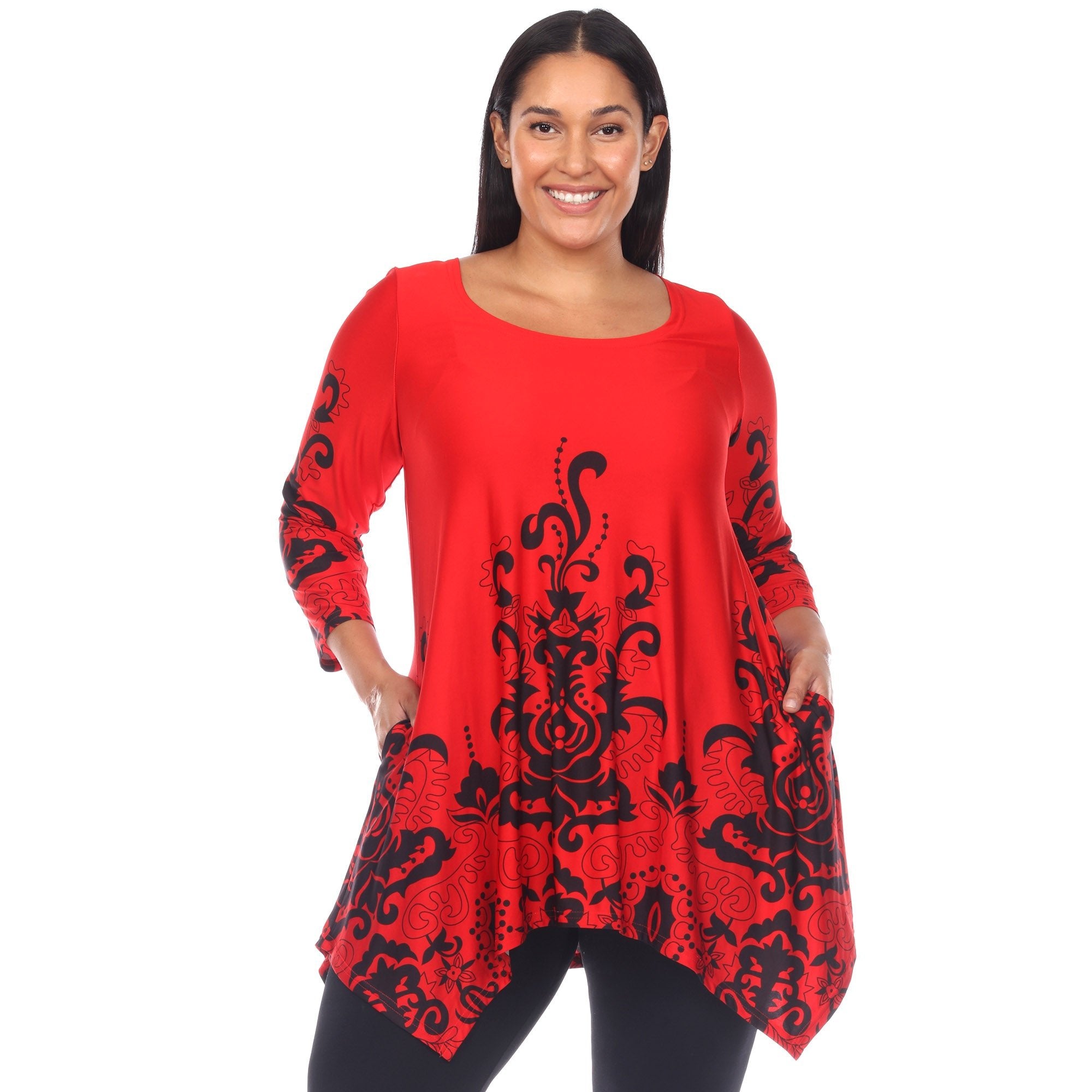 Yanette Tunic Top - Plus - DressbarnShirts & Blouses