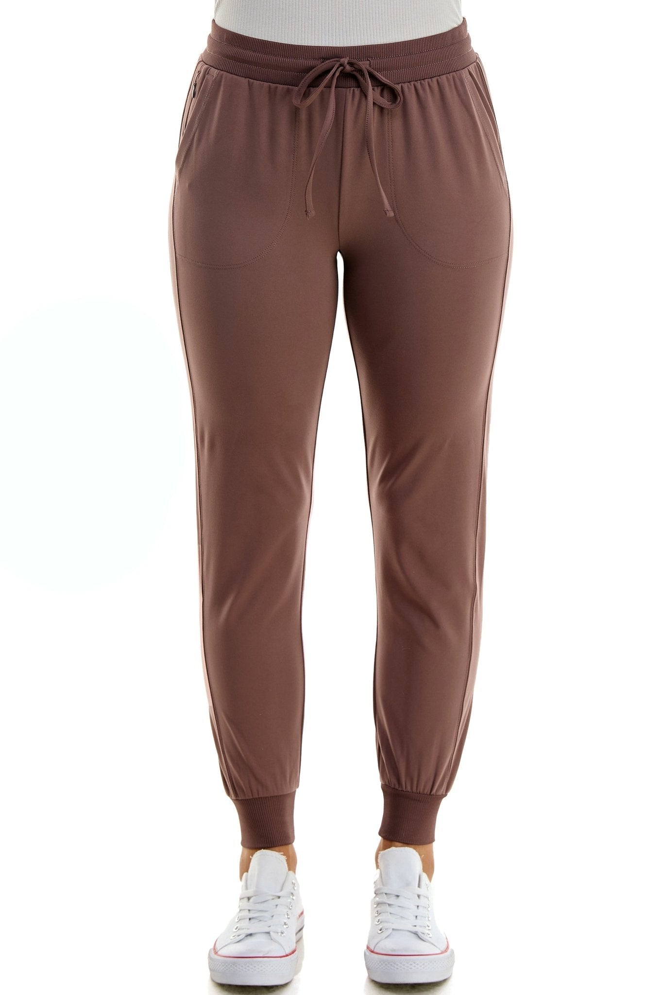 Zac & Rachel Women's Pull on Jogger Pant with Tie Front and Side Pockets - DressbarnPants
